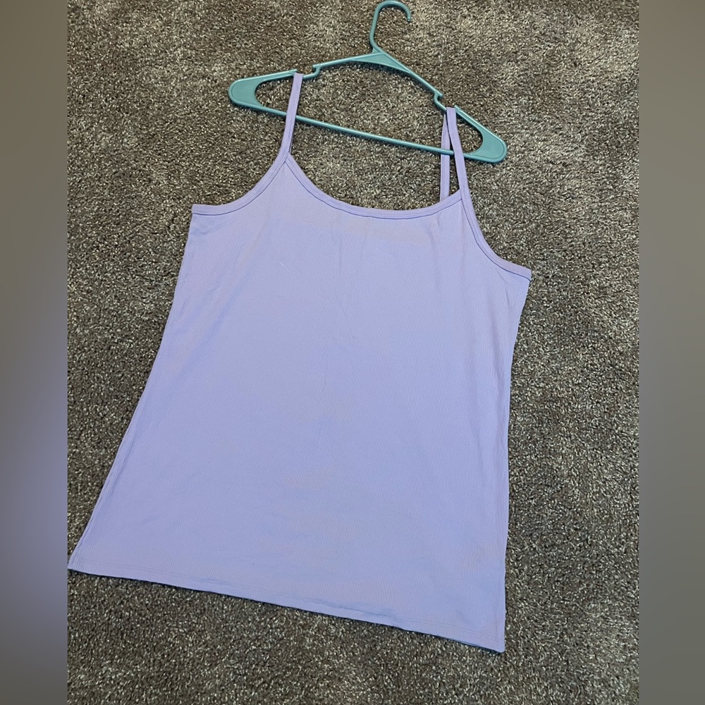 Ribbed Lavender Tank Top